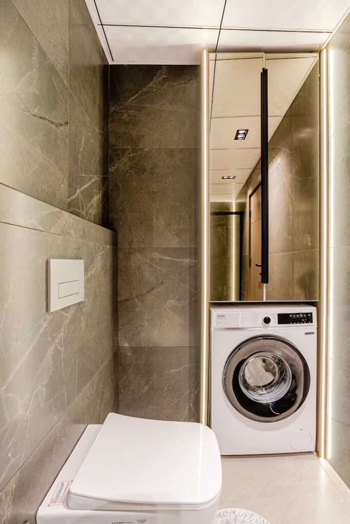 Konyaaltı günlük kiralık daire çamaşır makinesi ve banyo