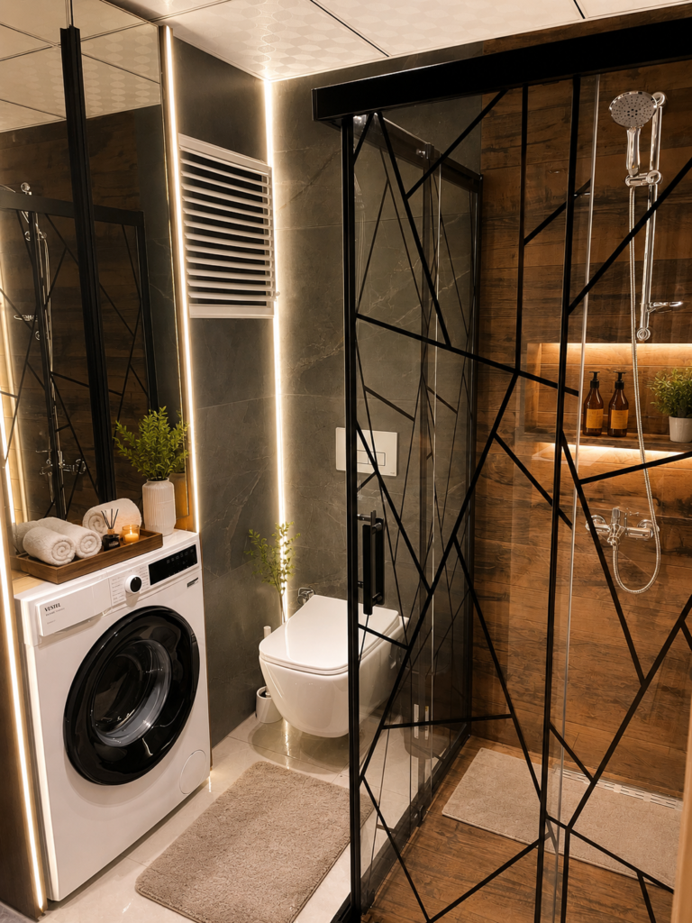 Konyaaltı günlük kiralık daire banyo ve duş alanı