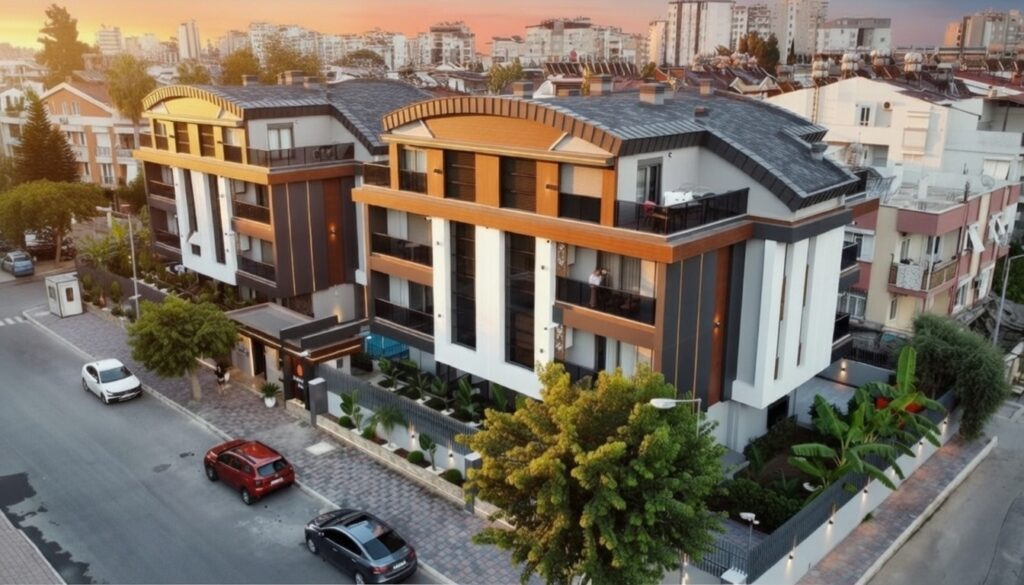 Antalya Konyaaltı apart otel bina görünümü